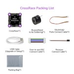 Radiolink CrossRace 12CH Flight Controller Integrated OSD Plug-and-Play 2-8 Axis Multirotor Compatibility 4-in-1 RC Parts Accs